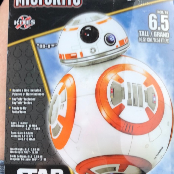 Disney Star Wars BB-8 MicroKite mini Mylar kite - Picture 5 of 5